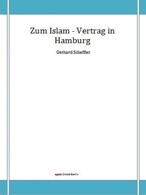 cover image of Zum Islam--Vertrag in Hamburg
